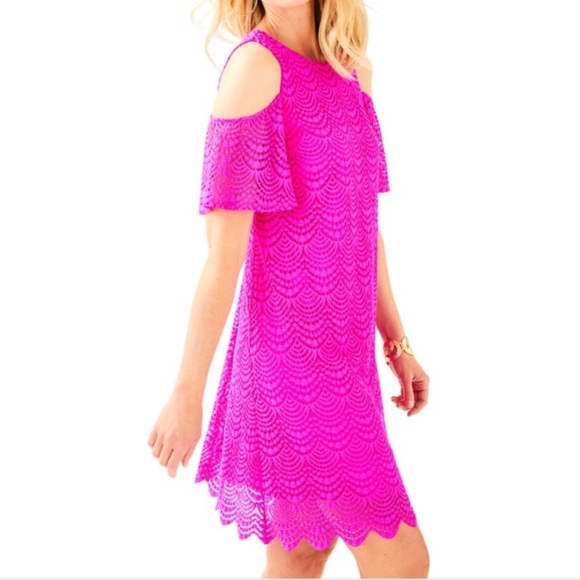 Lilly Pulitzer Somerset Open Shoulder Dress - Picture 4 of 4